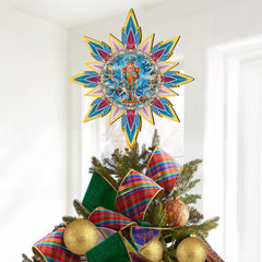 Coastal Nutcracker Tree Topper Wooden Decor by G. Debrekht - Coastal Holiday Decor - 895113