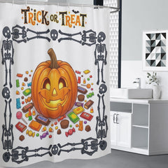Halloween Jack-O-Lantern with Skeletons