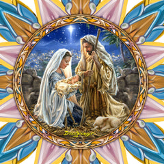 Glory to God Star Tree Topper Wooden Decor by D. Gelsinger - Nativity Holiday Decor - 89517-DG