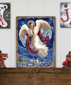 Peace On Earth Wooden Wall Art by D. Gelsinger - Nativity Holiday Décor - 95663B08