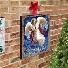 Peace On Earth Wooden Wall Art by D. Gelsinger - Nativity Holiday Décor - 95663B08