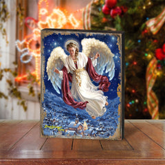 Peace On Earth Wooden Wall Art by D. Gelsinger - Nativity Holiday Décor - 95663B08