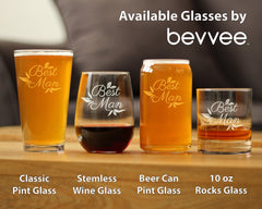 Best Man Pint Glass - Groomsmen Proposal Gifts - Unique Engraved Wedding Cup Gift