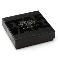 Star Wars Mandalorian Double Wrap Stainless Steel Black Bracelet