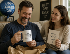 To Dad From Daughter – Thanks For Teaching Me How To Be A Man Mug w/Checklist