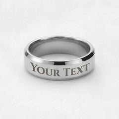 Custom Engraved Men"s Ring