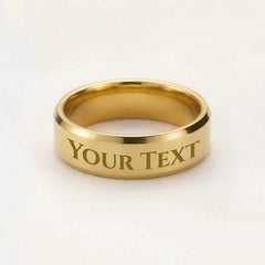 Custom Engraved Men"s Ring