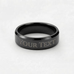 Custom Engraved Men"s Ring