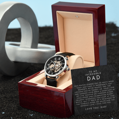 To My Incredible Dad - Openwork Watch