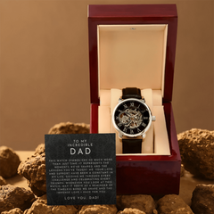 To My Incredible Dad - Openwork Watch