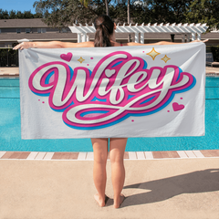"Wifey" Beach/Pool Towel