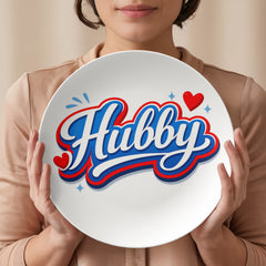 "Hubby" Dinner Plate