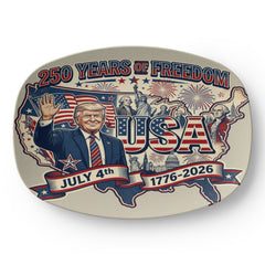 President Trump 250th  4th of July Platter