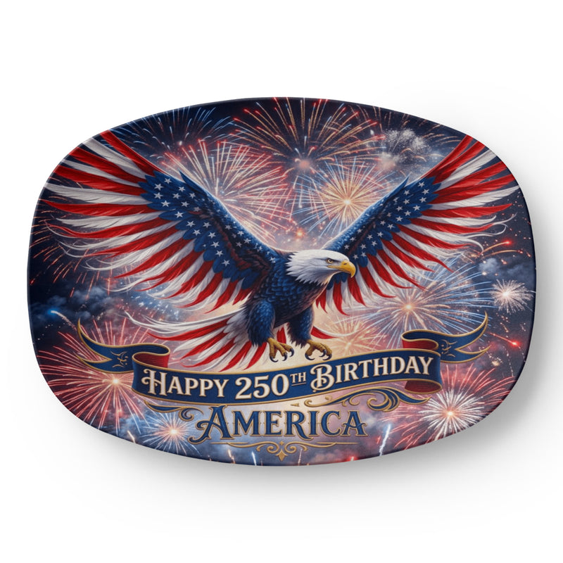 Patriotic Eagle America 250th platter
