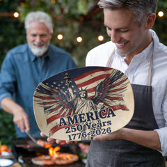 America 250 years distressed Liberty platter
