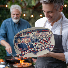 President Trump 250th  4th of July Platter