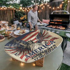 America 250 years distressed Liberty platter