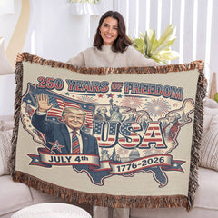 President Trump USA 250 Throw