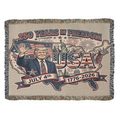 President Trump USA 250 Throw