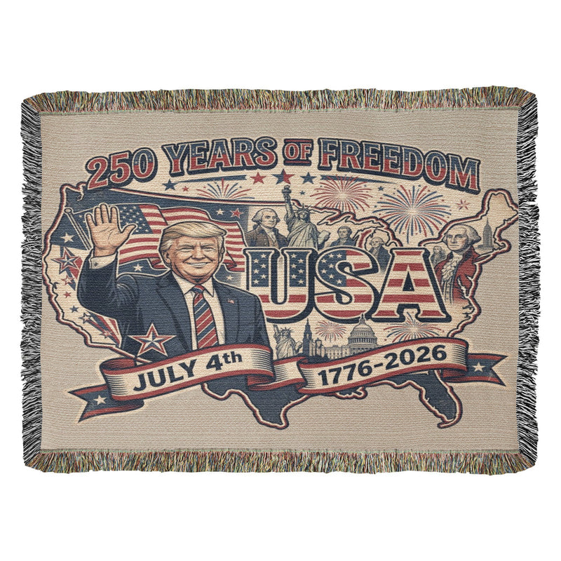 President Trump USA 250 Throw