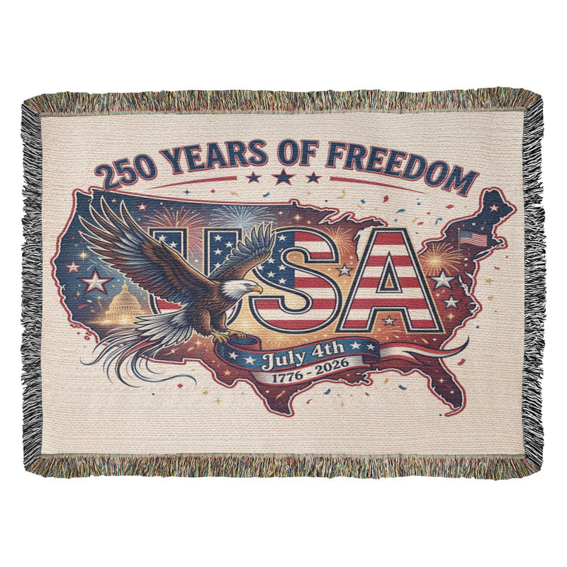 USA Eagle 250 years Throw