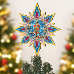 Coastal Nutcracker Tree Topper Wooden Decor by G. Debrekht - Coastal Holiday Decor - 895113