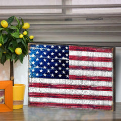 American Patriotic Composition Set of 15 Wall Block - American Patriotic Decor - 852760-S15
