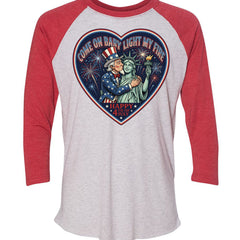 Vintage Red/ Heather White - 6051 - FRONT