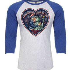 Vintage Royal/ Heather White - 6051 - FRONT