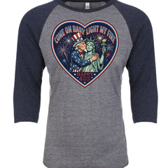 Vintage Navy/ Premium Heather - 6051 - FRONT