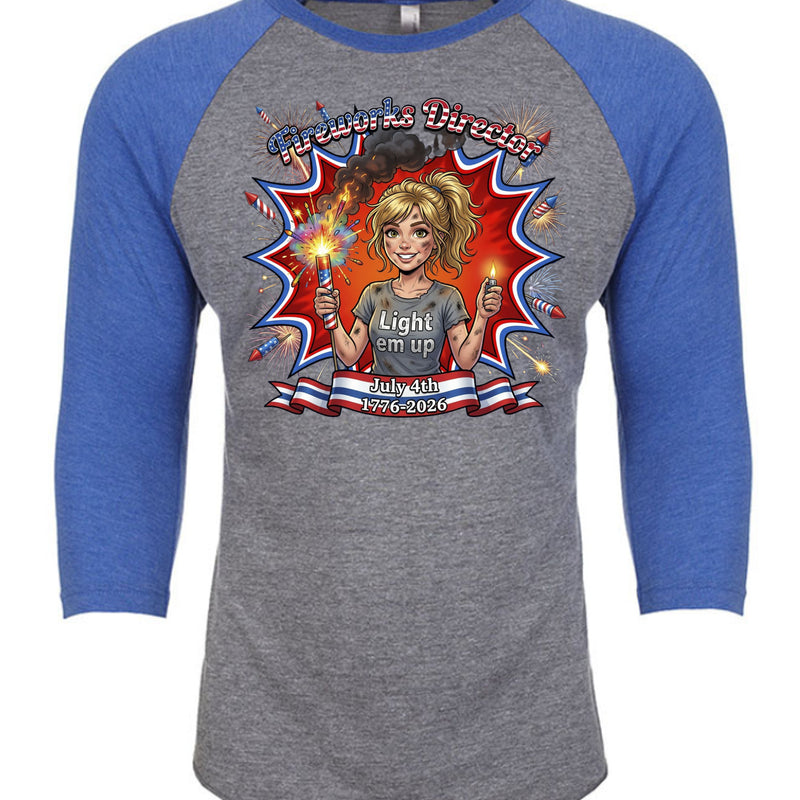 Vintage Royal/ Premium Heather - 6051 - FRONT